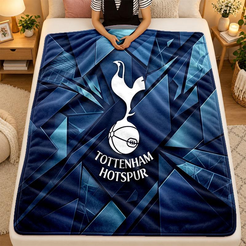 Flanell-Decke Tottenham Hotspur Warm Weich Überwurfdecke für Innenbereich Sofa Bett Wohnzimmergebrauch
