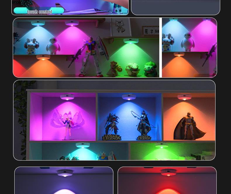 Rechargeable Wireless LED Cabinet Spotlight with Induction Sensor