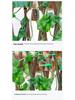 Retractable Grille with Faux Greenery for Balcony or Garden Decoration