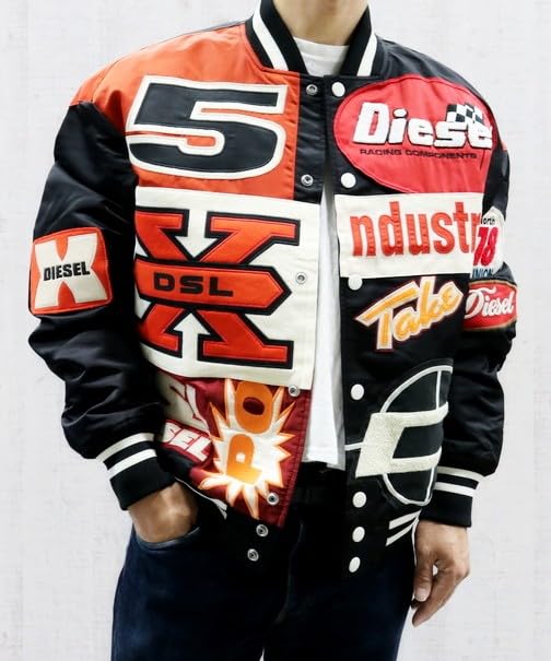 Jeansjacke Diesel Lederjacke Herren 90er Diesel Jacket Vintage