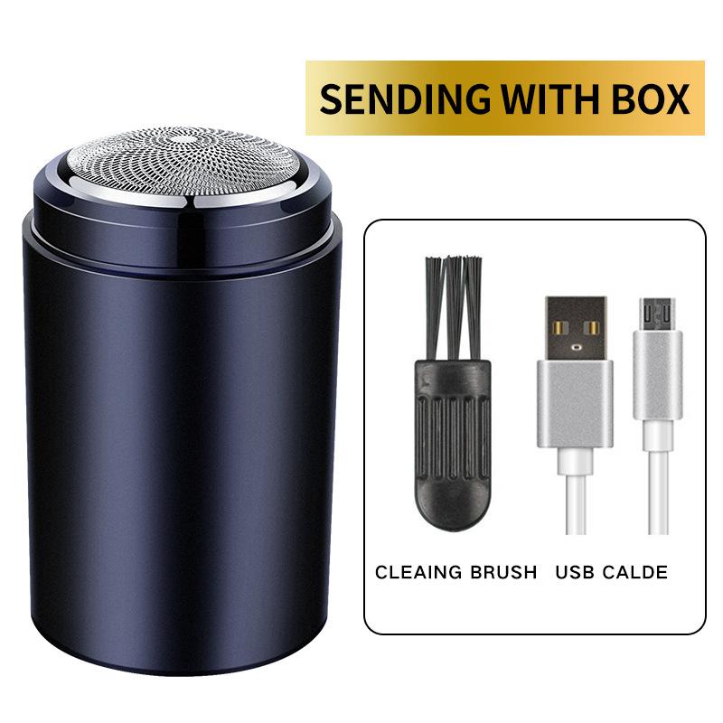 New shaver mini shaver electric rechargeable men's portable LCD razor double head two head beard knife