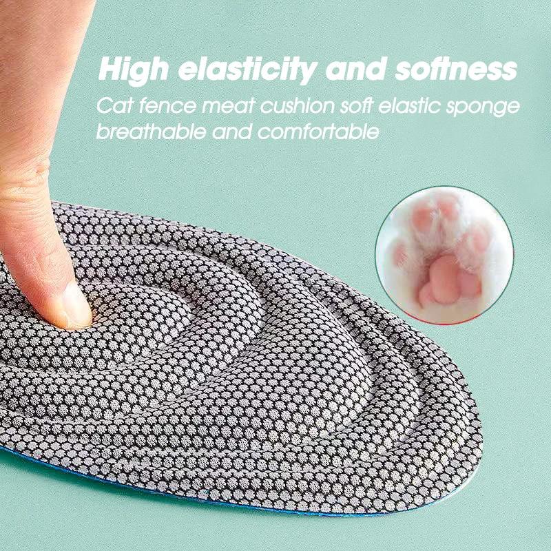Unisex Memory Foam Orthopedic Insoles For Shoes Antibacterial Deodorization Sweat Absorption Insert Sport Shoes Running Pad