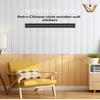 3D Wood Slat Wall Panels Self Adhesive Sound Absorbing For Home Living Room Office Wall Decor