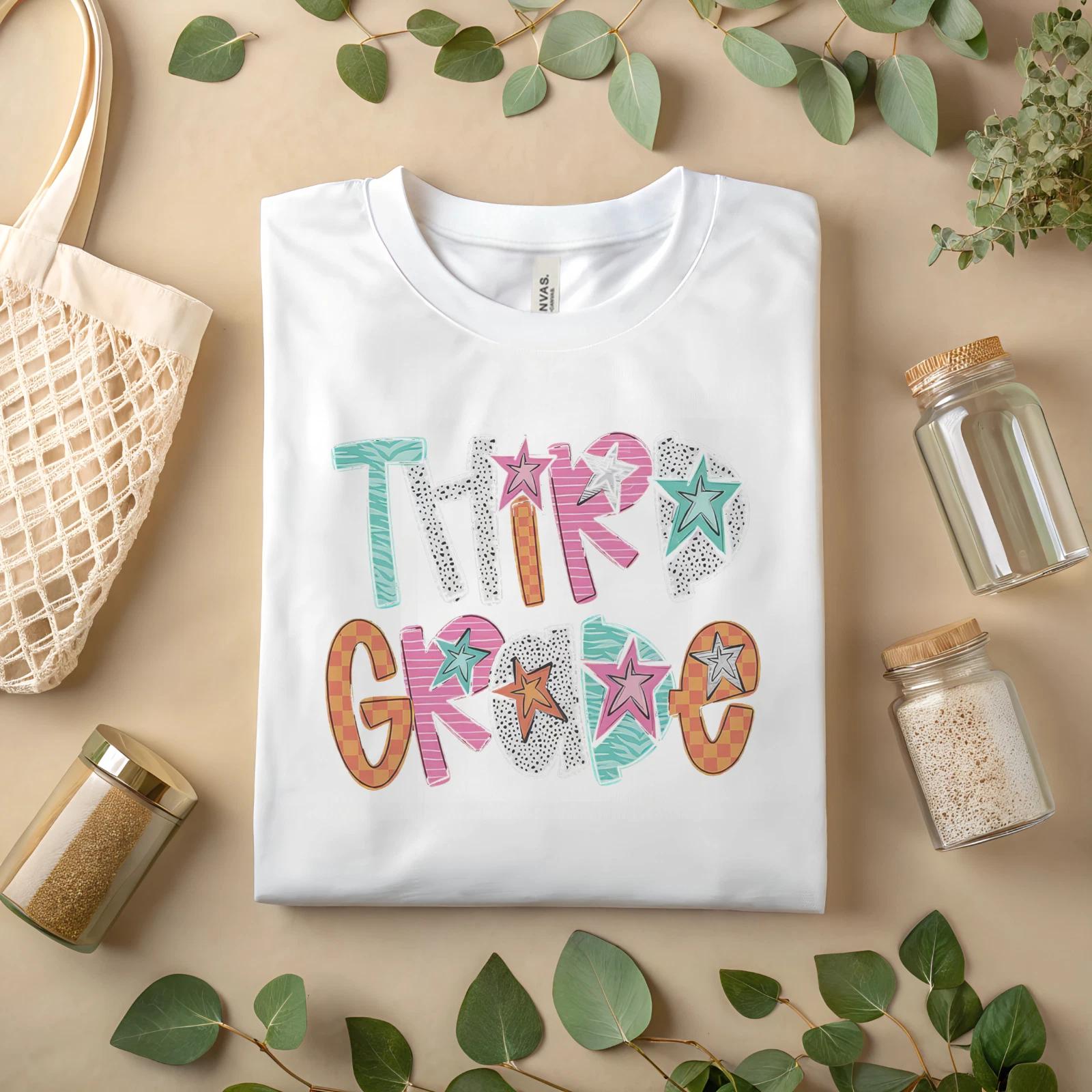 Third Grade Teacher Shirt - Back to School T-Shirt for Women & Men, A6 M