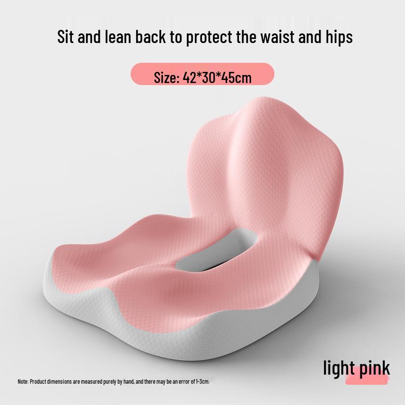 Ergonomic Car Seat Cushion with Integrated Backrest & Lumbar Support