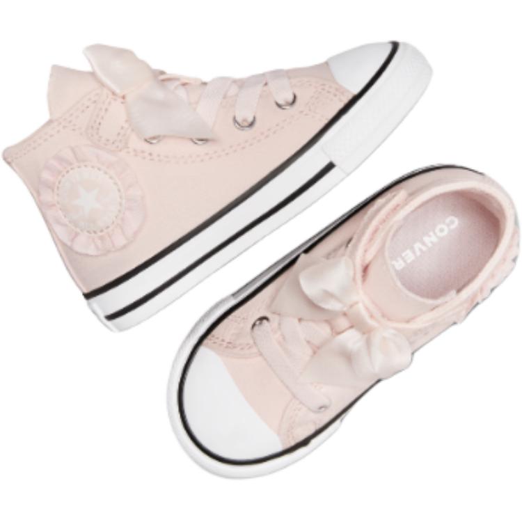 Converse Chuck Taylor All Star Canvas Comfortable Versatile Mid-Top Walking Shoes Light Pink Baby Shoes A09283C