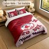 Bedding Set 1 Duvet Cover 2 Pillowcases Boston Red Sox Print Soft Bed Linen Bedroom Decor