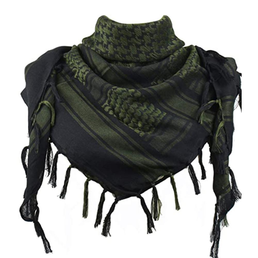 Unisex Winter Thickened Warmth Tactics Arabic Scarf Men's Outdoor Sport Camouflage Fashion Lightweight Check Headband Scarf