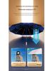 Compact Dual-Use Automatic Umbrella for Sun & UV Protection - Unisex, Large, Lightweight, Foldable