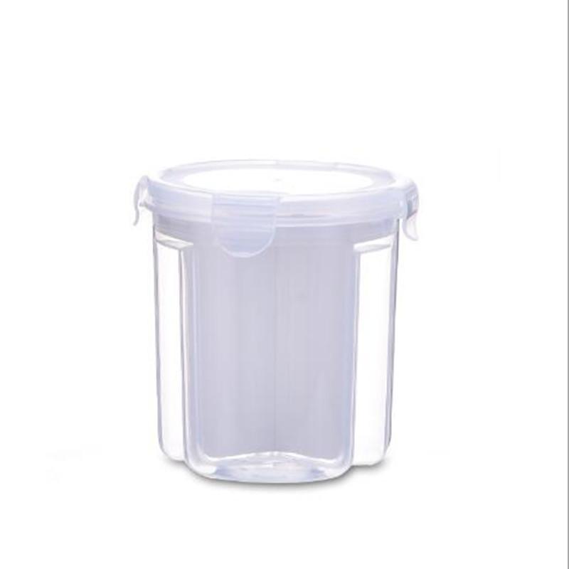 

3/4Grids Rotating Plastic Kitchen Food Container Cereal Storage Container Box Airtight Container Storage Case Flour Grain Storag