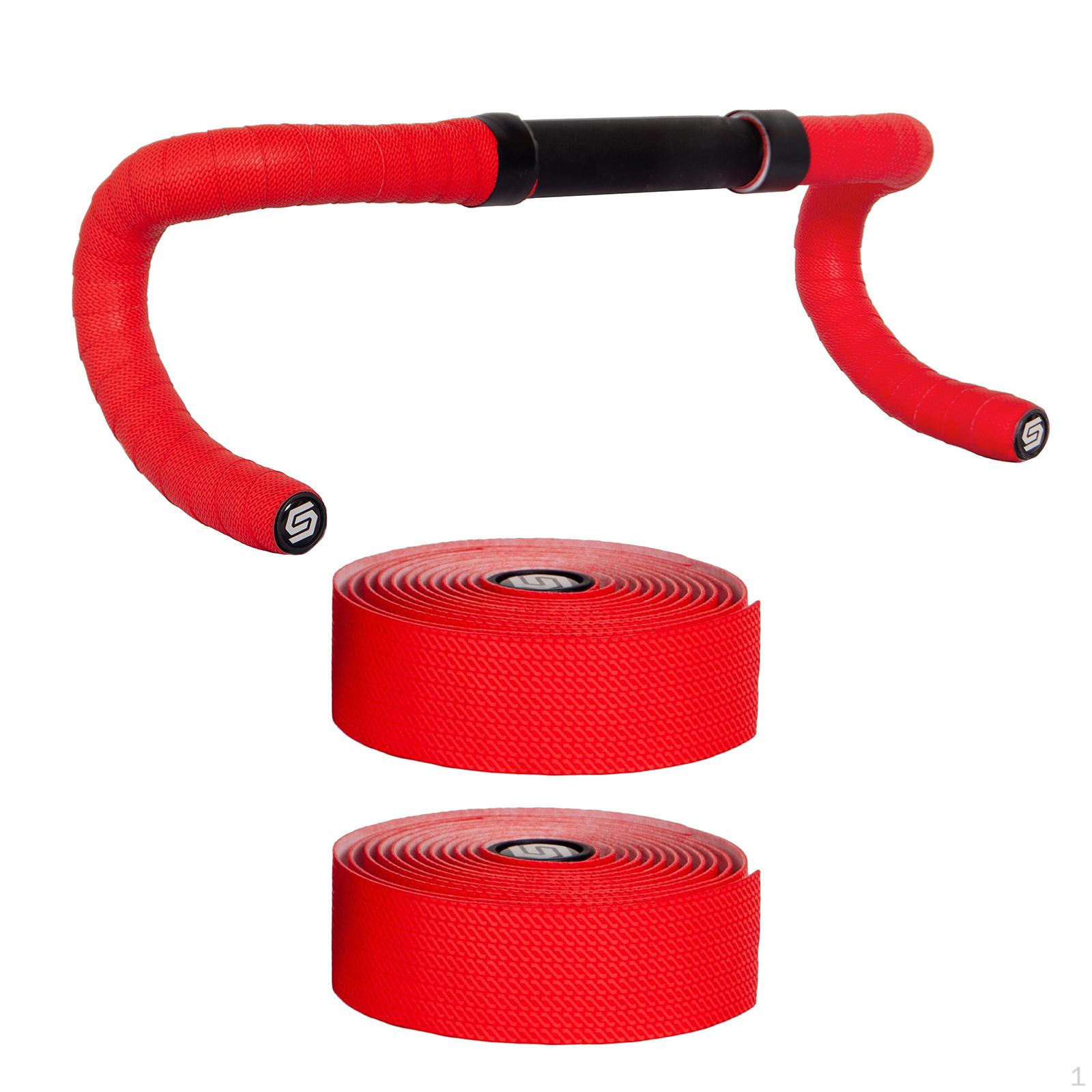 Bike Handlebar Tape Soft Bicycle Bar Anti Vibration Cycling Handle Wrap красный
