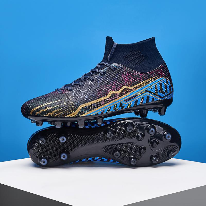 35-47 Nuevos zapatos de fútbol para deportes al aire libre, antideslizantes y resistentes al desgaste, de alta calidad, con absorción de impacto