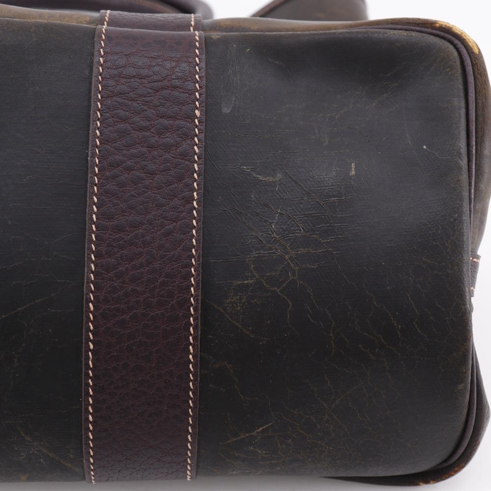 Hermes Garden Party PM Tote Bag Brown Amazonia Women Used