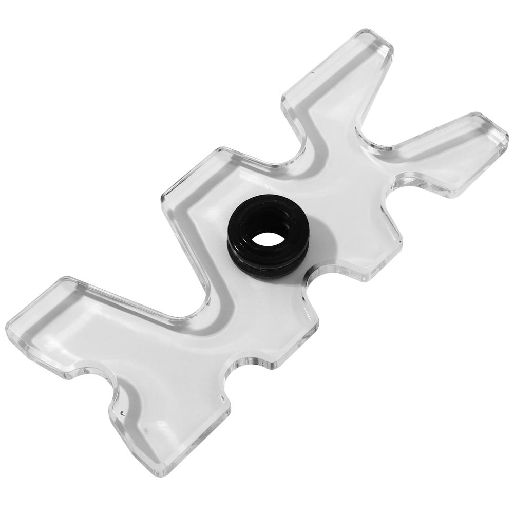 Transparent Acrylic Snooker Billiards Cue Rack Moosehead Heads Accessory for Nine Ball Club