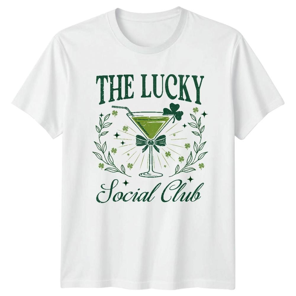 The Lucky Social Club St Patricks Day Holidays Unisexs Unisexs Graphic Tee S