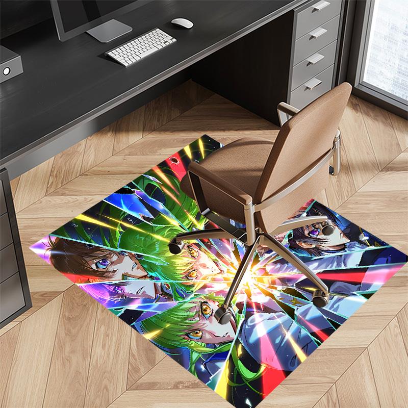 Anime Code Geass Printed Absorbent Washable Carpet,Non-Slip Bathroom Mats,Kitchen Rugs,Living Room Entrance,Camping Picnic Rugs
