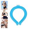Wearable Neck Cooler, Cool Gel Neck Wrap, Reusable Neck Cooling Ring for Summer Heat (Blue)