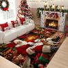 Santa Claus-Themed Pattern Carpet Merry Christmas Carpet Rug for Bedroom Carpet Live Room Large Size Mat Area Rugs Home Decor