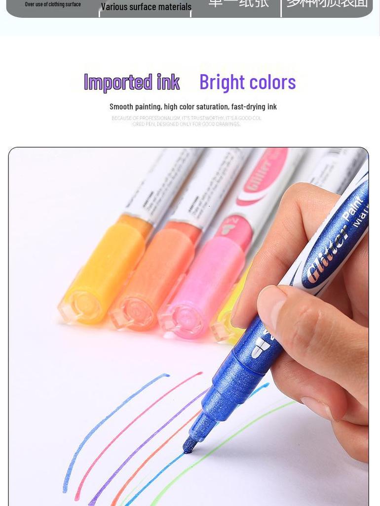 Biaodian Acrylic Marker Set: Quick-Drying, Kid-Friendly Watercolor Pens for Drawing and Hand Painting