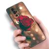 Bright Red Roses Flowers Black Case For Xiaomi Redmi 11 Prime 11A 12C 13C A1 A2 Plus A3 12 4G 10 13R 5G 9A 10A 9C 10C 9i 12R