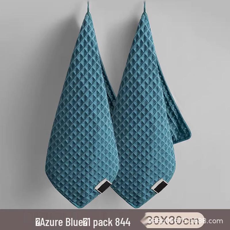 Thick, Absorbent Waffle Pattern Cleaning Cloth - Durable Kitchen Scouring Pad & Glass Wipe Towel
