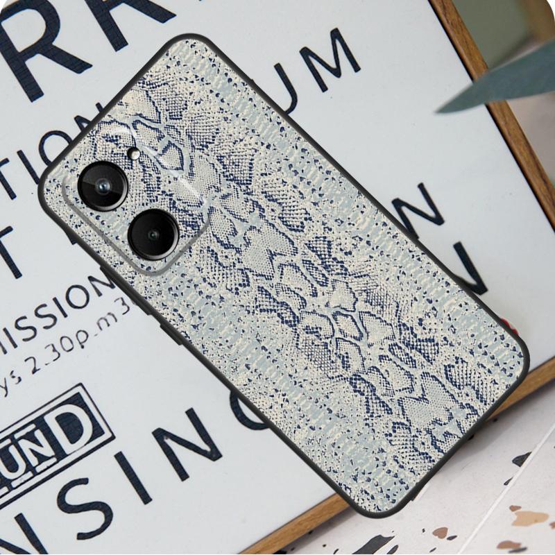 Cobra Python Snake Skin For Realme C55 C53 C67 GT Neo 5 6 9 10 11 12 Pro Plus C11 C25 C21Y C30 C31 C33 C35 C51 Case