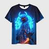 Newest Demon Samurai Mask Sakura 3D Print T shirts For Men/Women Crew Neck Short sleeve Top Fashion Oversized Punk Style T shirt