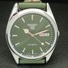 VINTAGE SEIKO 5 AUTOMATIC 6309A REFURBISHED JAPAN MENS GREEN WATCH a701733-5 R206c-a701733
