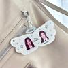 Cute Angel Wings Card Sleeve Pendant Clear DIY Design Photocard Holder Bag Pendant Photo Card Protector