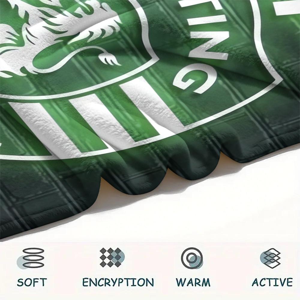 Sporting CP Print Flannel Blanket, High Quality Comfortable for All Seasons, Home Decor, Warmth and Comfort, Perfect for Christmas Gifts