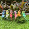 Artificial Craft Birds for DIY Projects 12Pcs Pearl Birds, Feather Bird Ornament with Clip, Colorful Small Window Displays Realistic Fake Craft, Micro