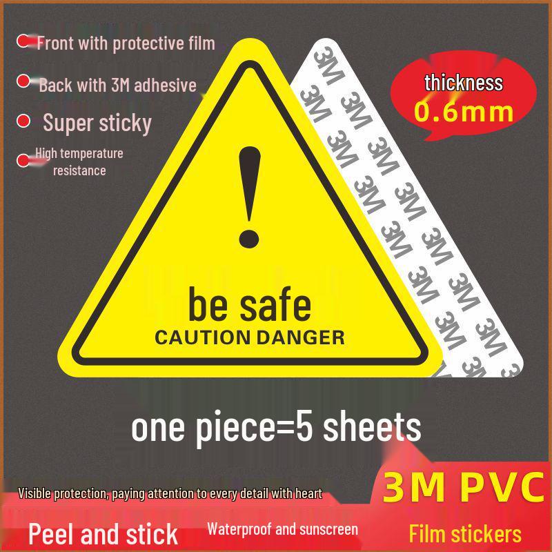 Electric Shock Warning Sticker - Caution Symbol for Distribution Box