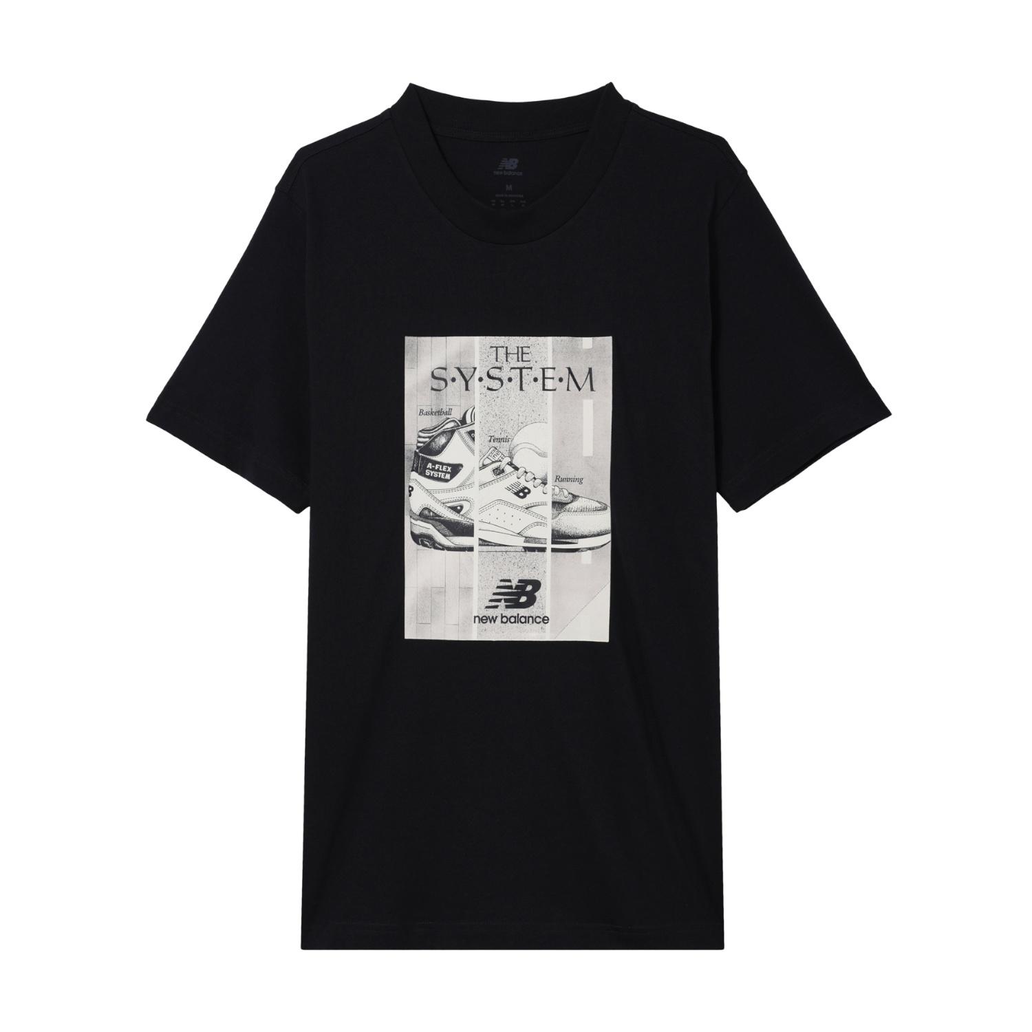 New Balance Sport Essentials Poster T-shirt Asia Sizing  Black  Men s MT41595-BK M