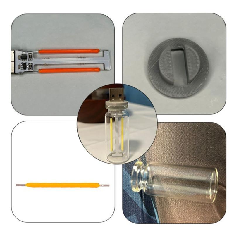 Mini LED Bulb Lamp for Car Bedroom USB Car Night Light Atmosphere Light LED Lighting Retro Inspired Auto Mood Lamps