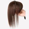 10" Women's Synthetic Hair Braided Headband Hairpiece, Hair Toppers Clip In Topper Hair Extensions Wiglets With Bangs Twist Braid Hair