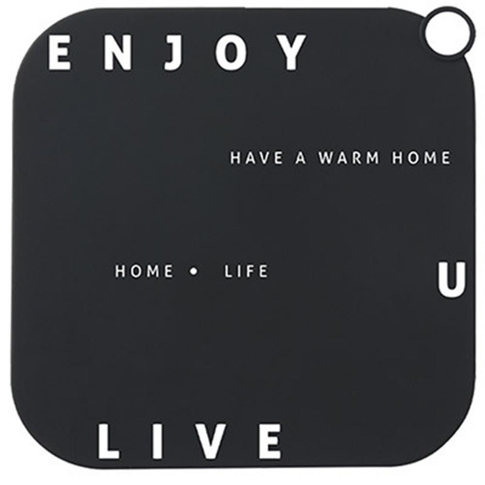 

Silicone Hair Catcher Shower Drain Covers Square Shape Easy to Clean Square Bathtub Hair Stopper Washable Cropped чорний