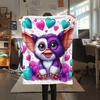 1PC Gremlins Print Flannel Blanket, High quality All Seasons, Home Decor, Warmth and Comfort, Perfect for Christmas Gifts