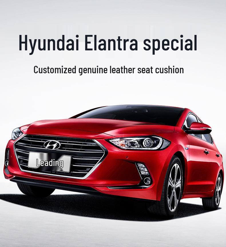Hyundai Elantra Leather Car Seat Cushion - Perforated, All-Season, 5-Seat Compatible