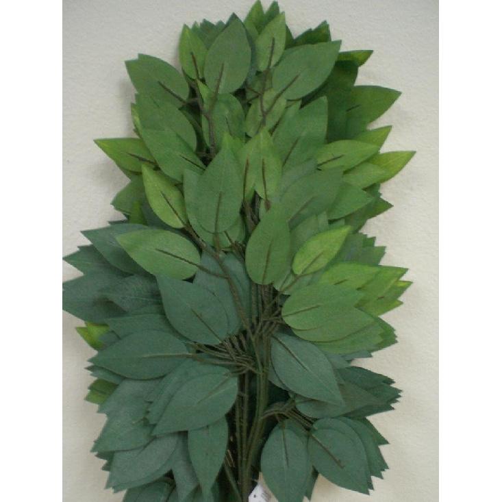 

12 штук Спреи Листья Фикуса 23 Искусственный шелковый стебель Зелень 513 Зеленый