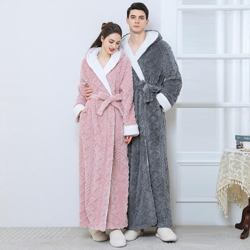 Vestaglia Invernale con Cappuccio per Uomo Morbida Lunga Vestaglia da Bagno con Cappuccio Accogliente Calda Vestaglia da Bagno Morbida Vestaglia da Spa con Tasche Camicia da Casa da Uomo Vestaglie Morbide in Pile