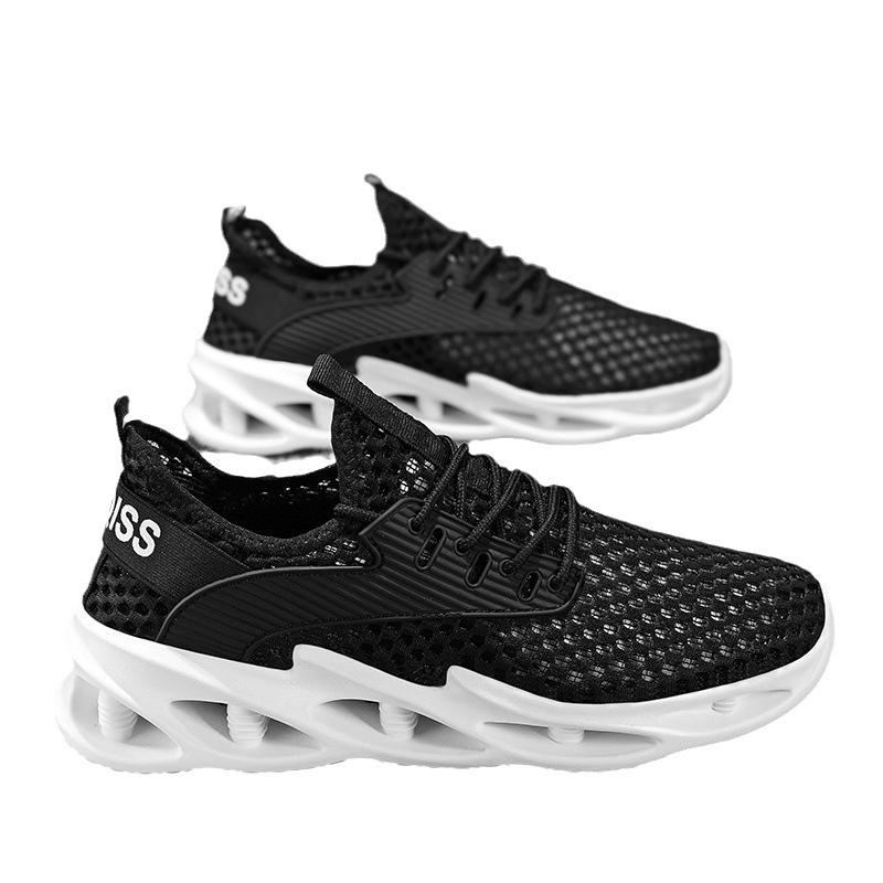 2025 new summer model breathable mesh lightweight sports shoes running shoes fitness shock-absorbing soft sole hollow couple explosion