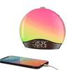 Popular Smart Sunrise Wake-up Light and White Noise Sleep Aid Alarm Clock with Atmosphere Lamp