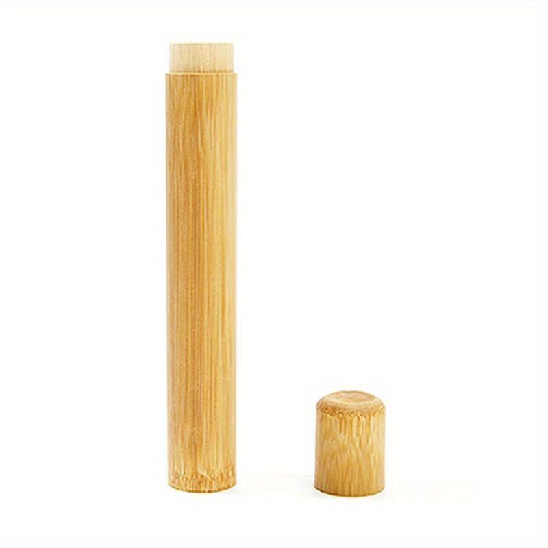 1 Stück Bambus Etui Zahnbürste Bambus Tube für Erwachsene Zahnbürstenetui Handgefertigt Zahnbürsten Zubehör