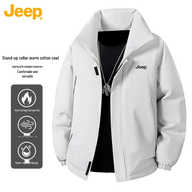 

JEEP Unisex Stand-Collar Padded Winter Jacket L