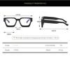 Retro Square Anti-Blue Light Glasses Men Plastics Frame Reading Glasses Myopia Flat Mirror Eyeglasses Eyewear
