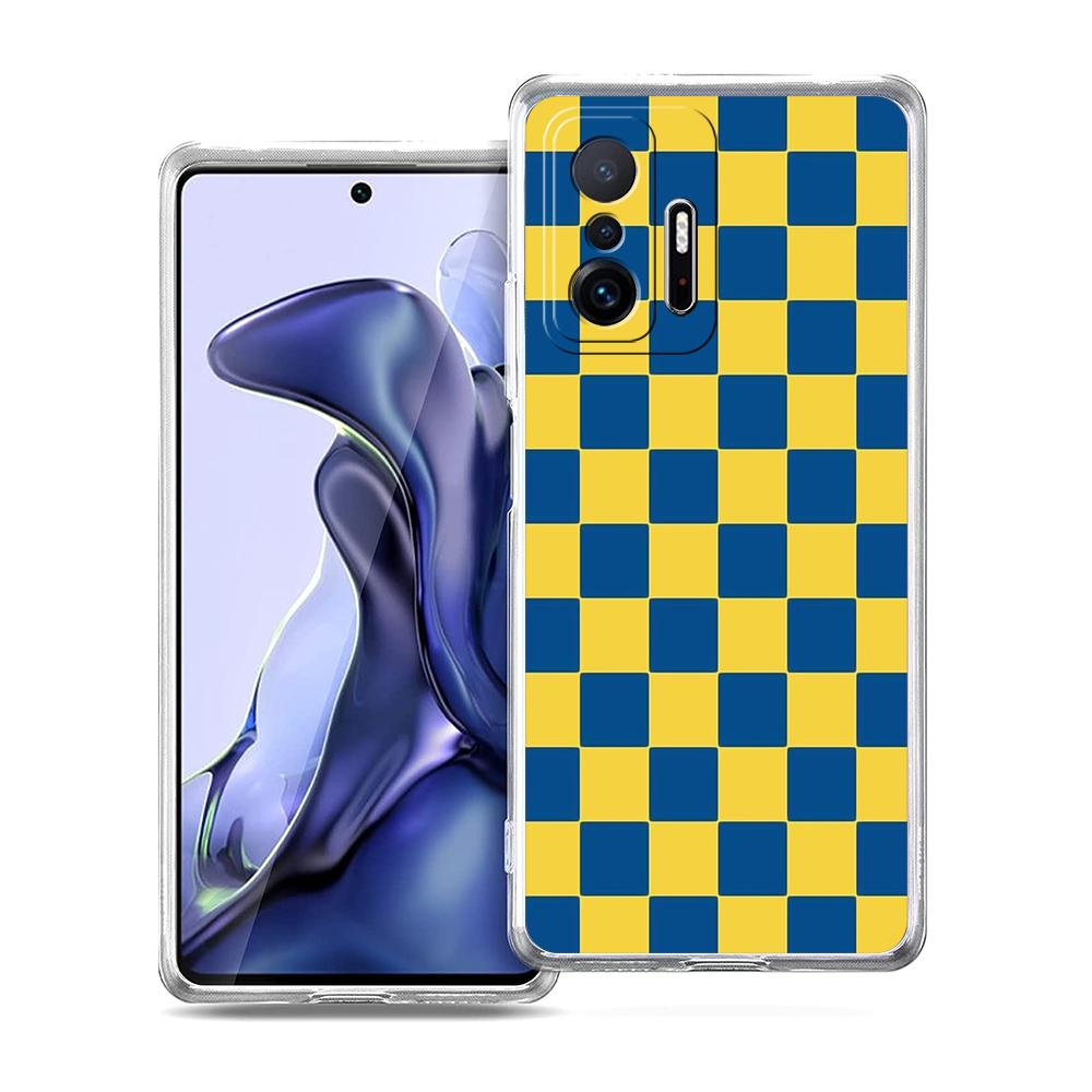 Checkerboard Plaid Checked Phone Case For Xiaomi 14 13 12 Lite Mi 11 11X 13T 12T 11T For Poco X5 X4 X3 NFC F5 F4 M4 Pro 5G Cover