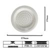 Round Melamine Dumpling Plate with Draining Layer - Imitation Porcelain Tableware for Home and Commercial Use