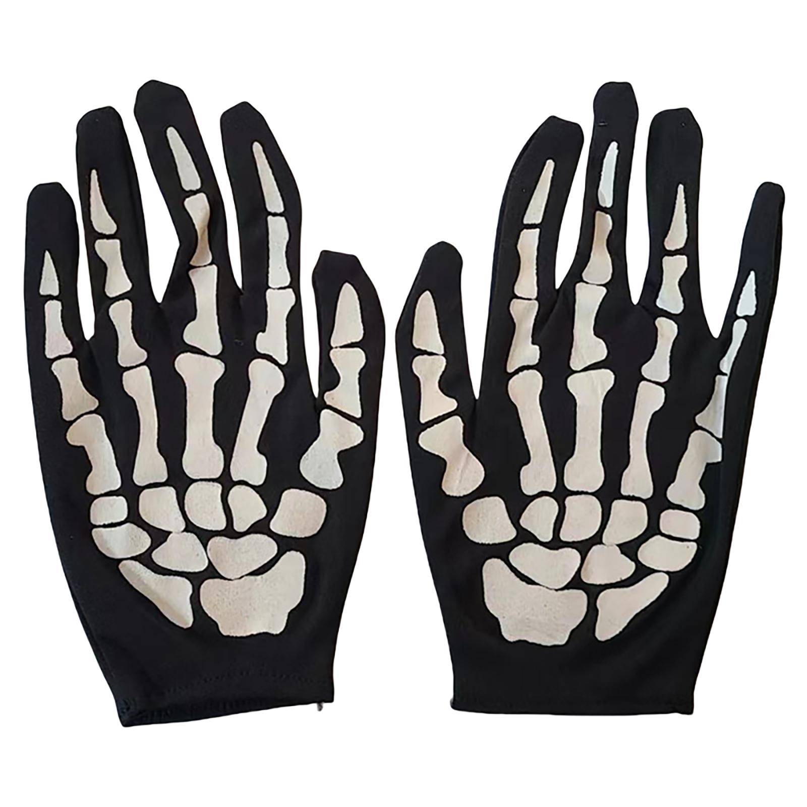 

Хэллоуин Перчатки Скелета Перчатки для Выступлений Маскарадные Перчатки One Size