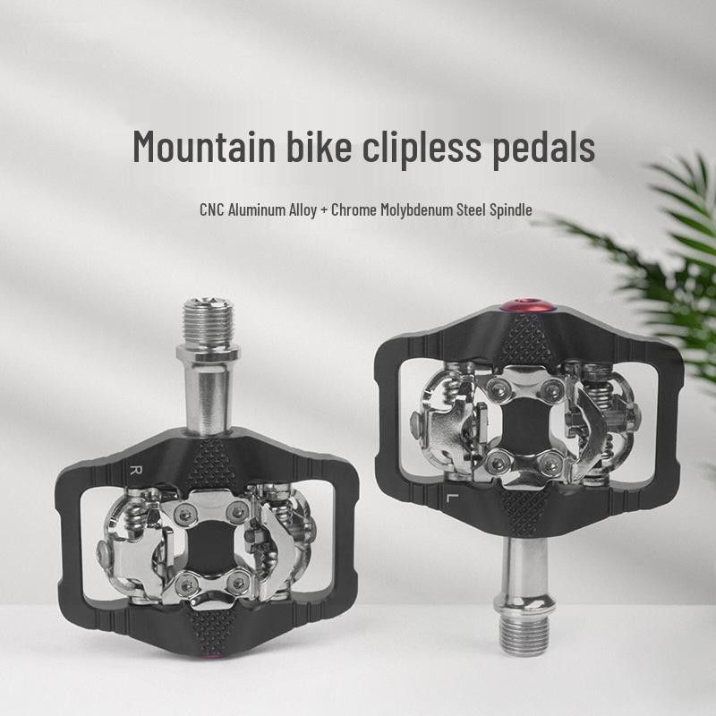 Dual-Use Self-Locking Mountain Bike Pedals: CNC Machined for Long-Distance Cycling with SPD Compatibility