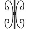 Garden Gate KAMPEN with Spear Tip Black 103 x 150 cm Steel